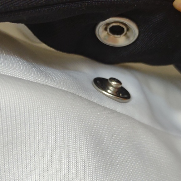 Adidas Women's Full Zip LS Stand Collar Snap HandWarmer Pockets Track Jacket Vtg - Picture 10 of 16